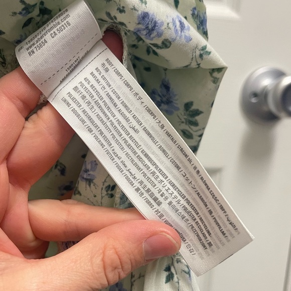 Abercrombie & Fitch Green Floral Midi Dress - Picture 8 of 13